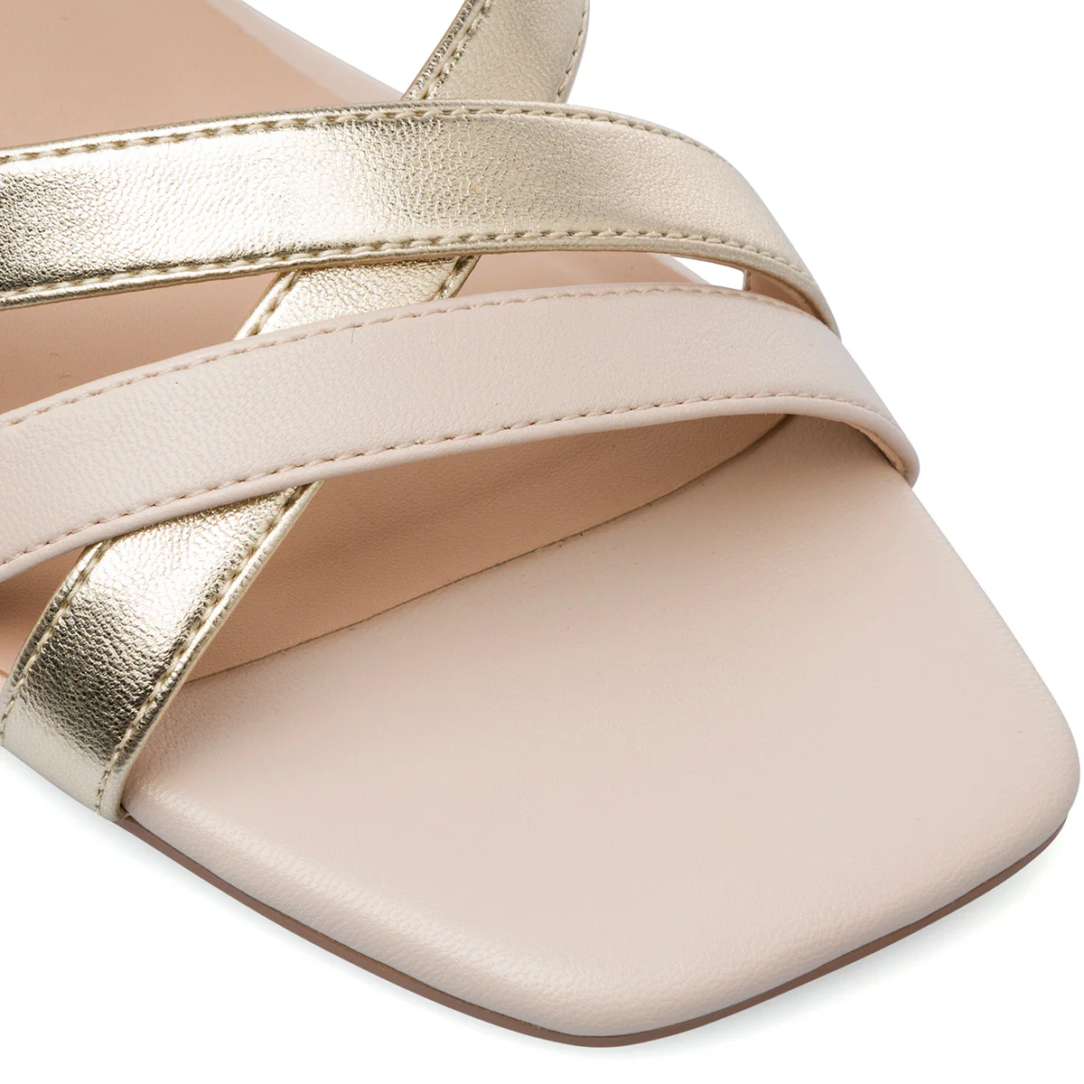 Sandali beige da Donna con motivo incrociato e tacco a stiletto 8,5 cm Swish Jeans - Image 4