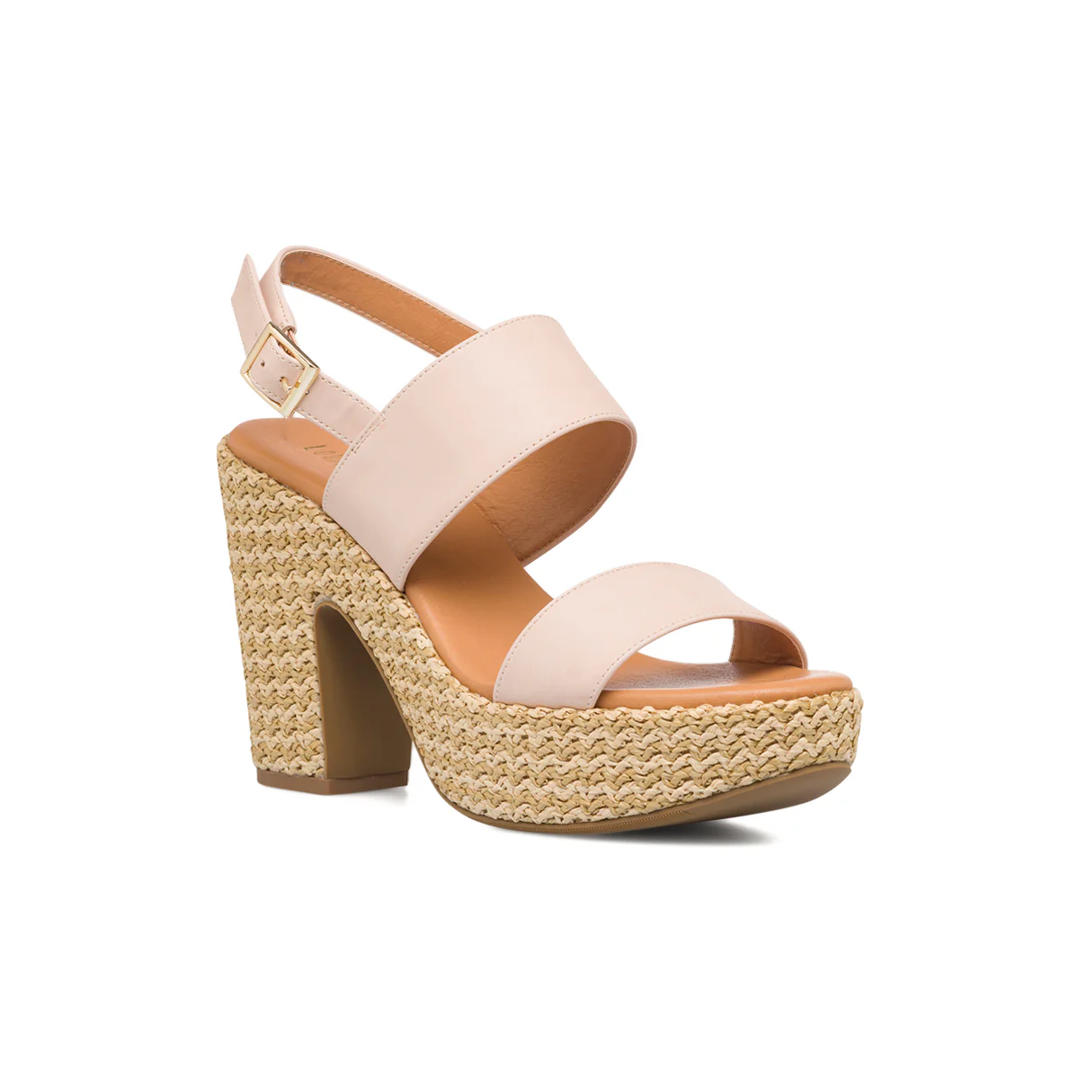 Sandali beige da donna con tacco 10 cm Lora Ferres - Image 2