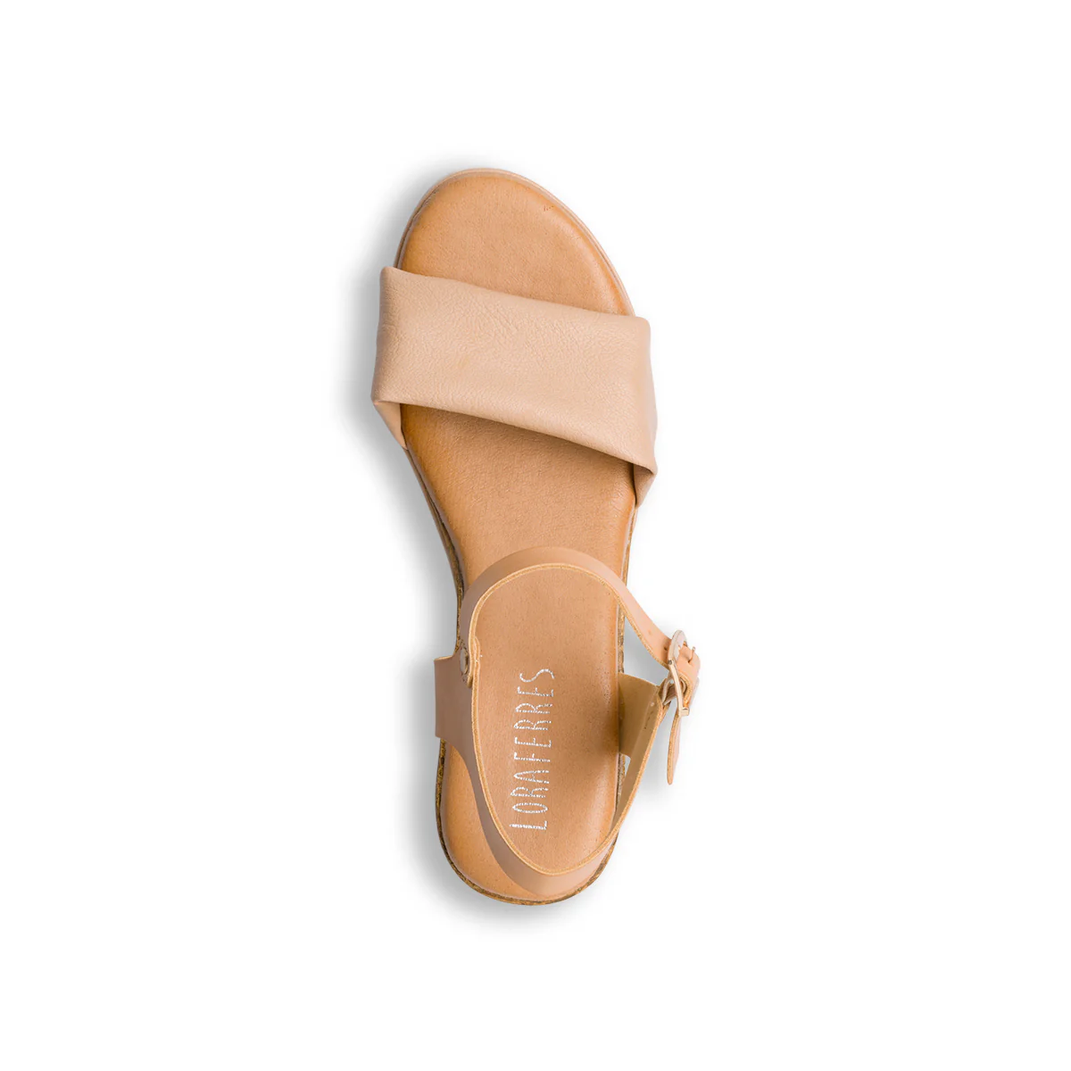 Sandali beige da donna con zeppa 5 cm Lora Ferres - Image 5
