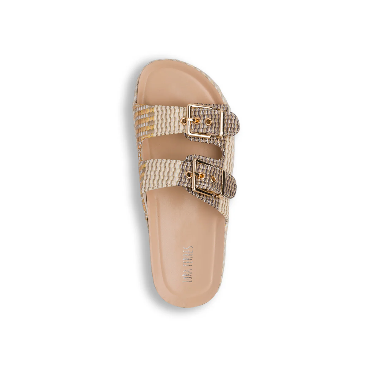 Sandali beige da Donna effetto rafia con suola platform Lora Ferres - Image 5