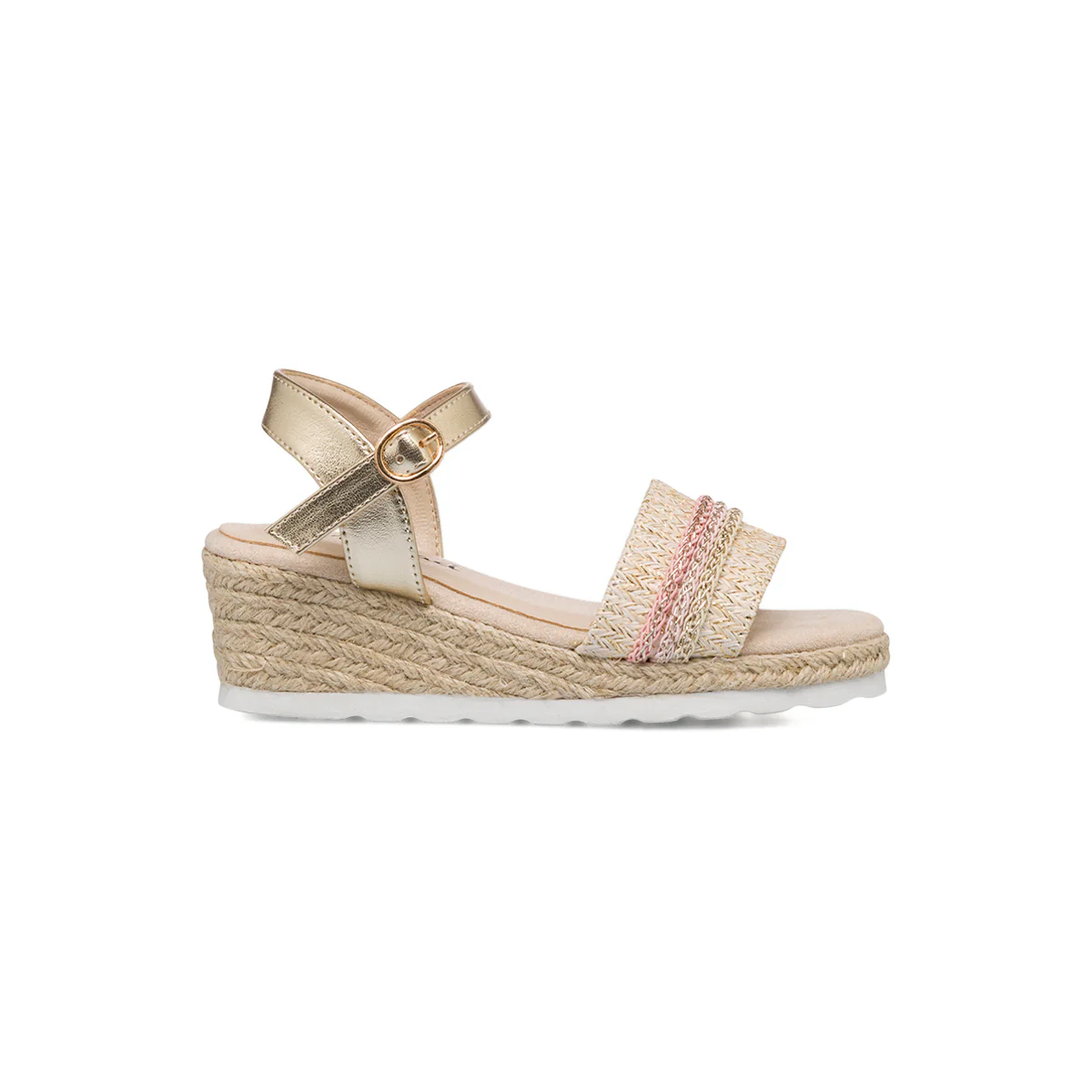 Sandali beige da ragazza con zeppa 5 cm 10 Baci