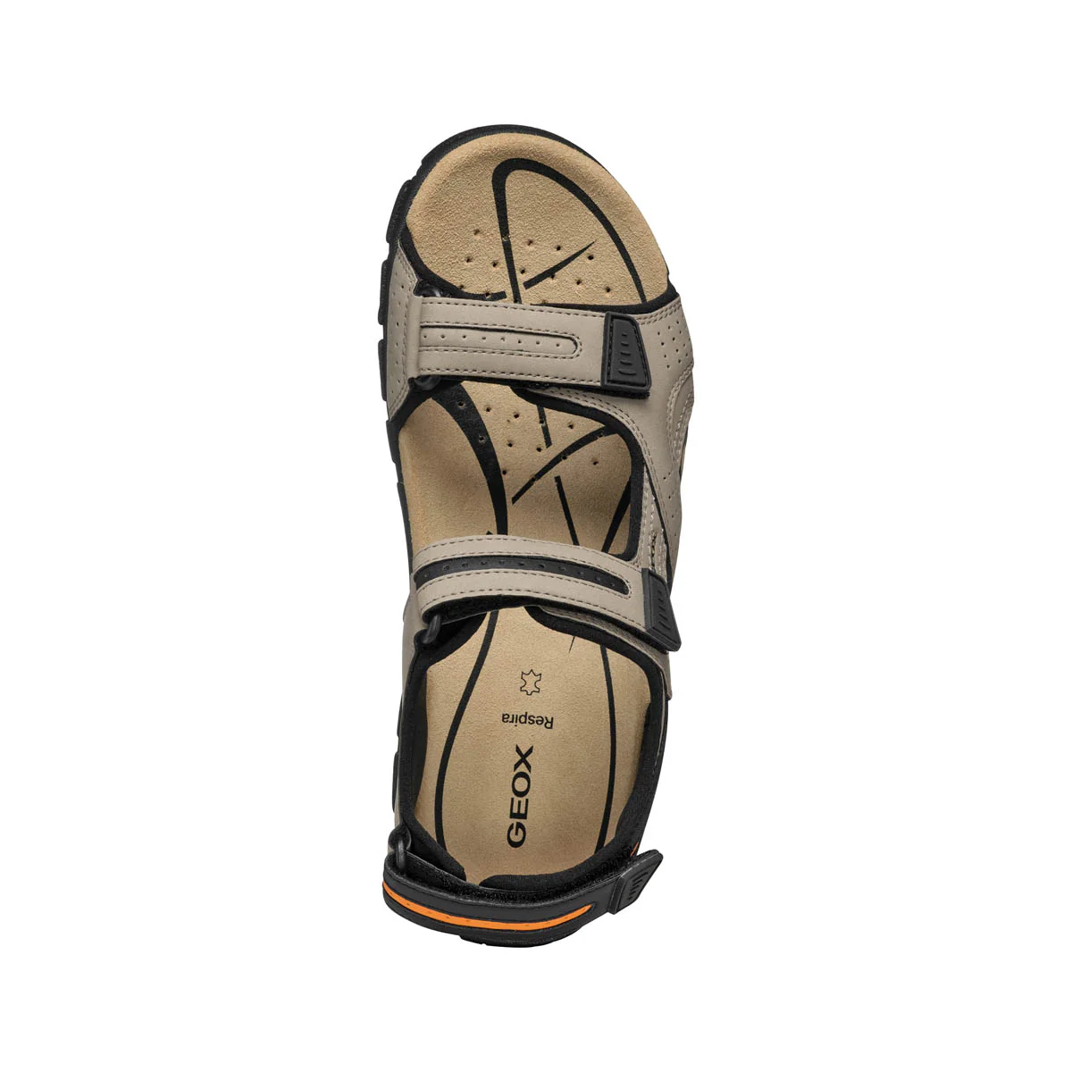 Sandali beige da Uomo con strappi e suola traspirante Geox - Image 5