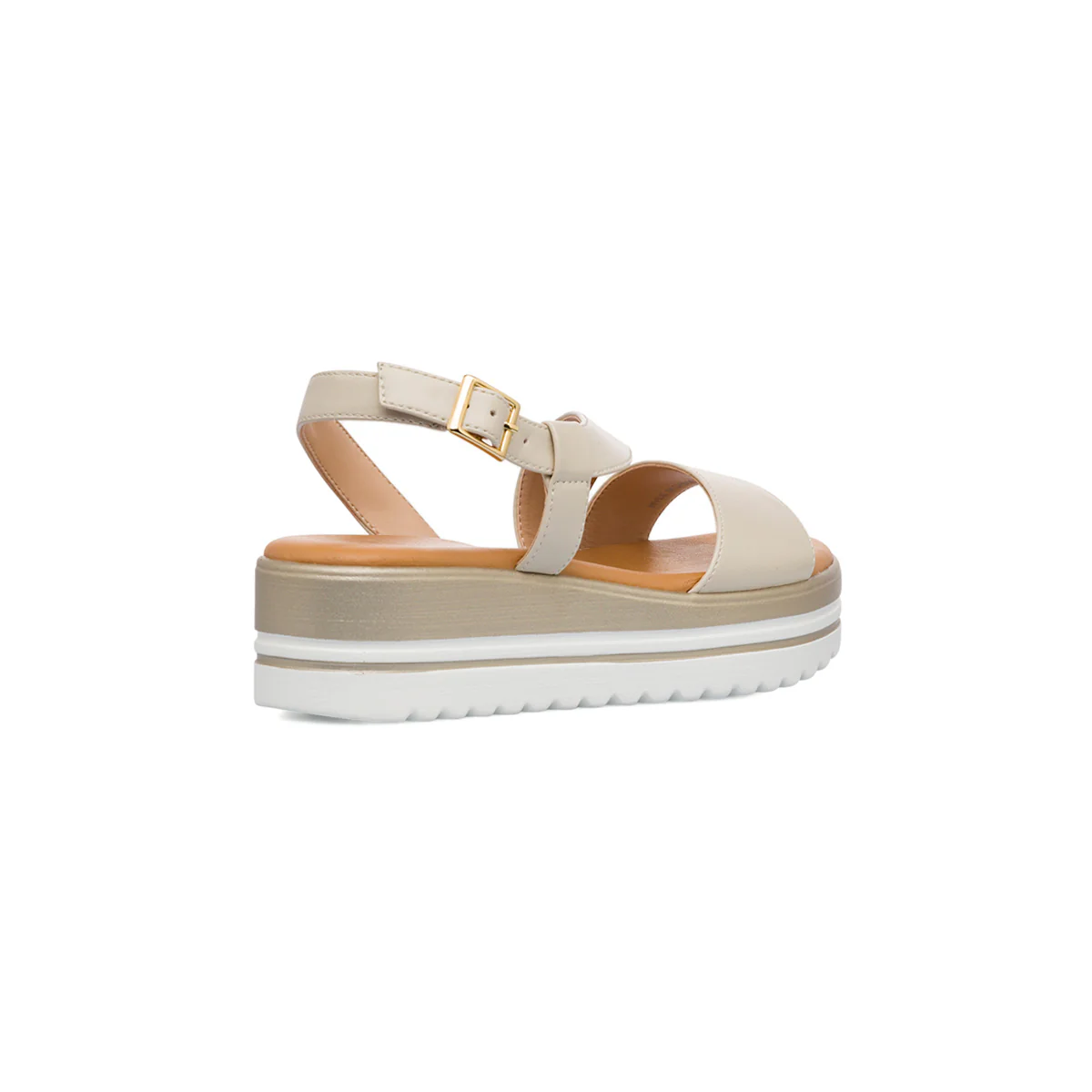 Sandali bianchi comfort da Donna con suola platform P Soft - Image 3