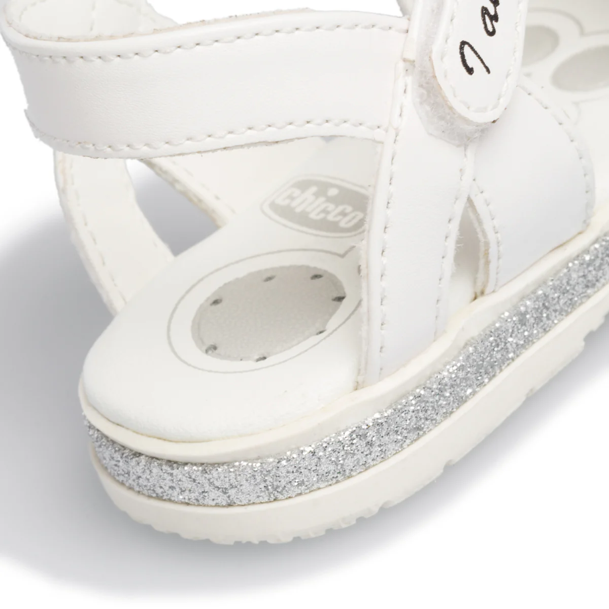Sandali bianchi con glitter e borchie Chicco Cleo - Image 7
