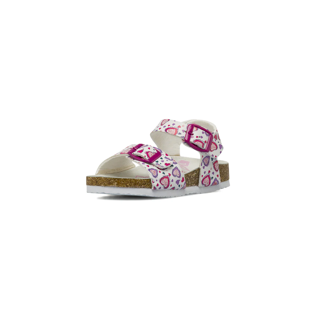 Sandali bianchi da Bambina con cuori e soletta in pelle Settenote - Image 2