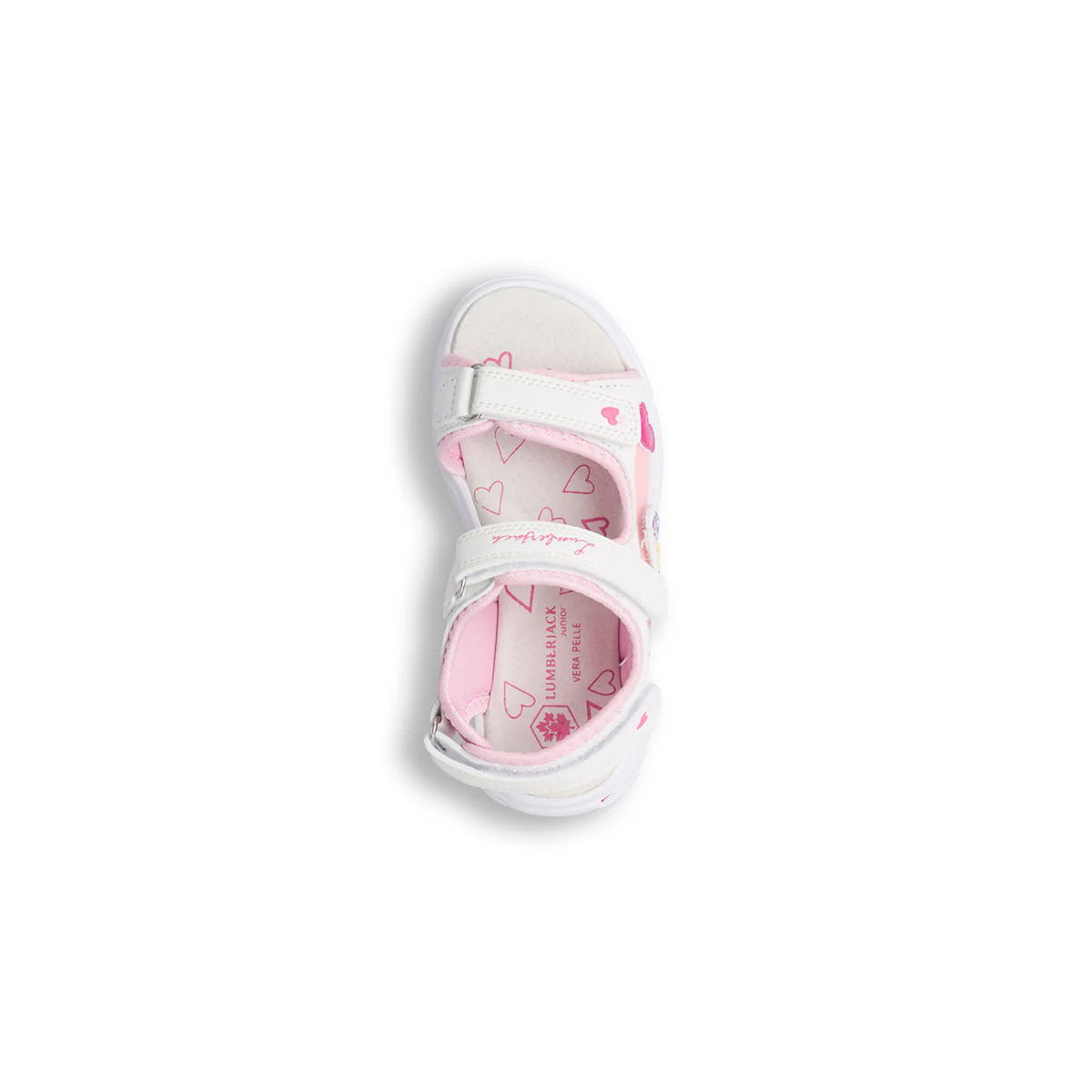 Sandali bianchi da bambina con cuoricini Lumberjack Siah - Image 8