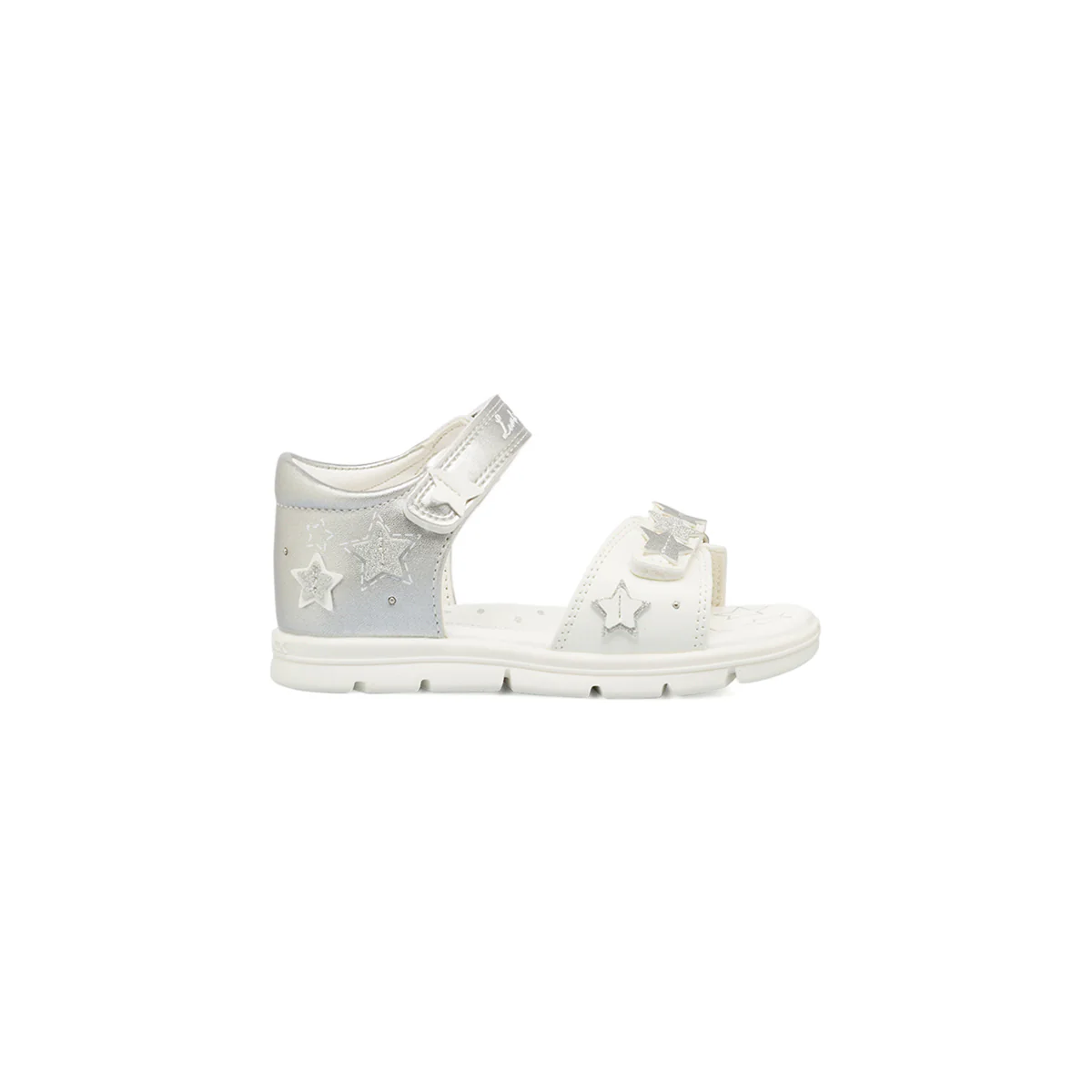 Sandali Bianchi da Bambina con decorazione Stelle Lumberjack