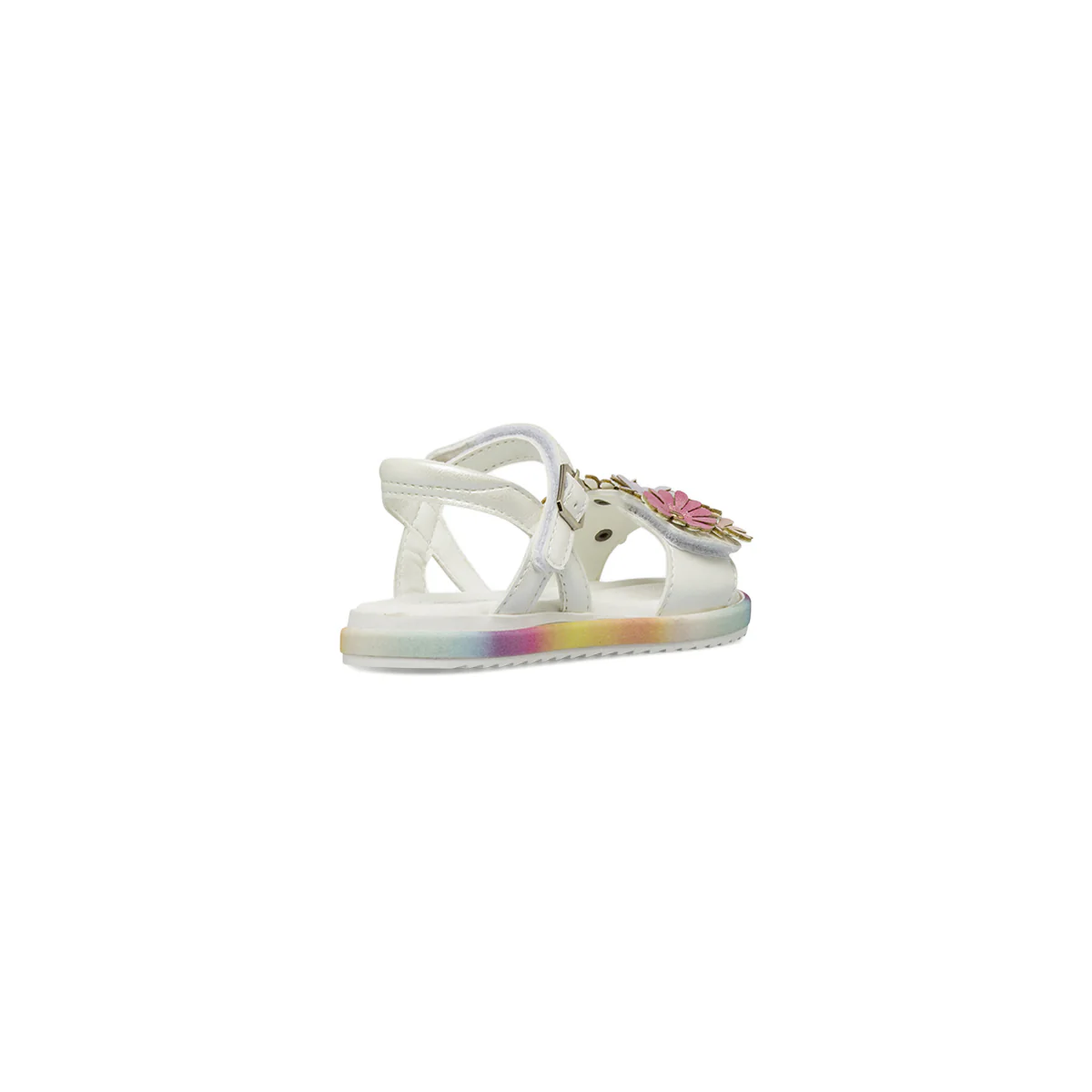 Sandali bianchi da Bambina con dettaglio arcobaleno Le scarpe di Alice - Image 3