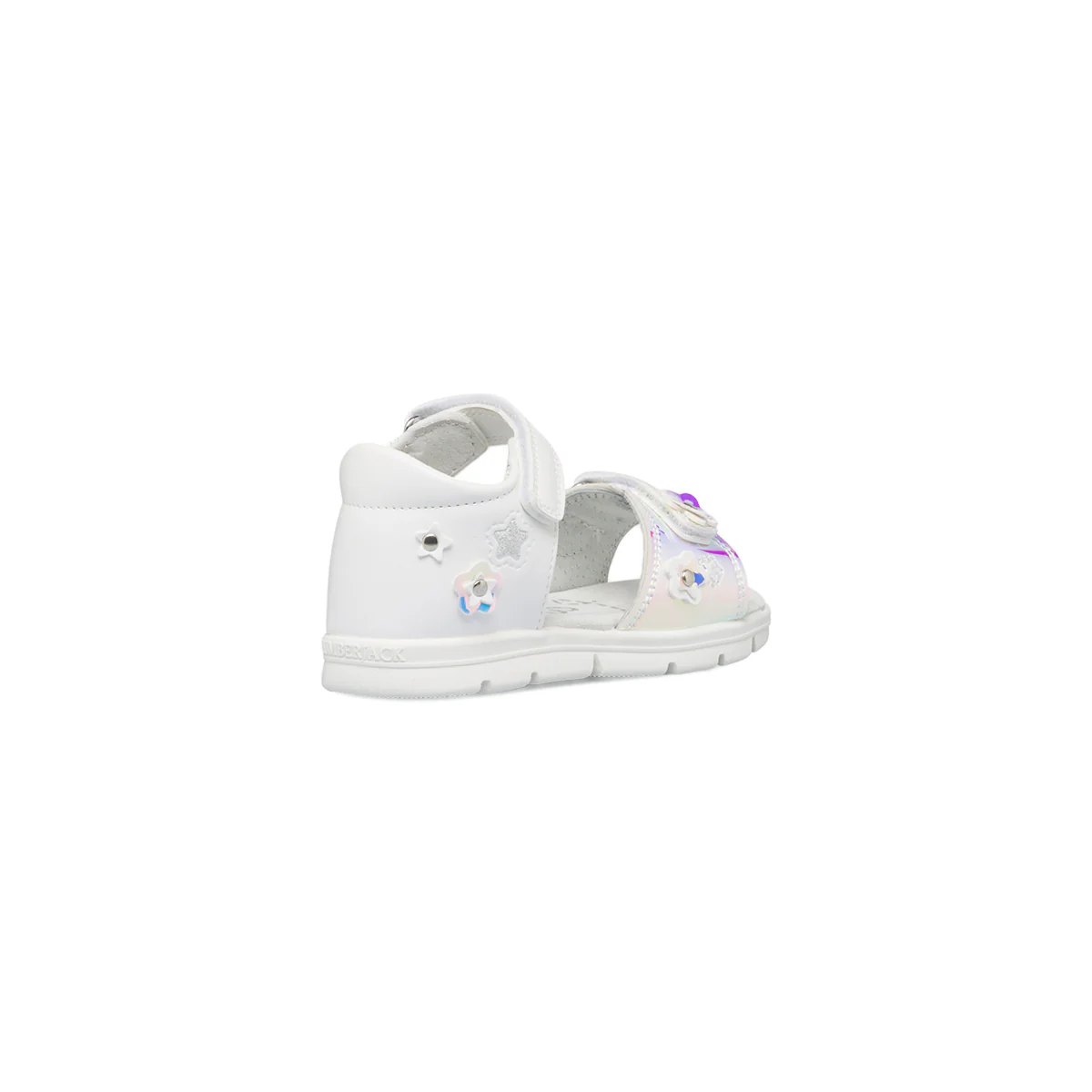 Sandali bianchi da bambina con dettaglio laminato Lumberjack Whippy - Image 3
