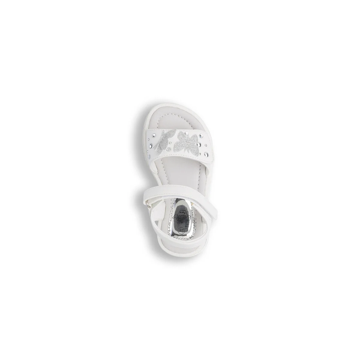 Sandali bianchi da Bambina con farfalle e doppio strappo Le scarpe di Alice - Image 5
