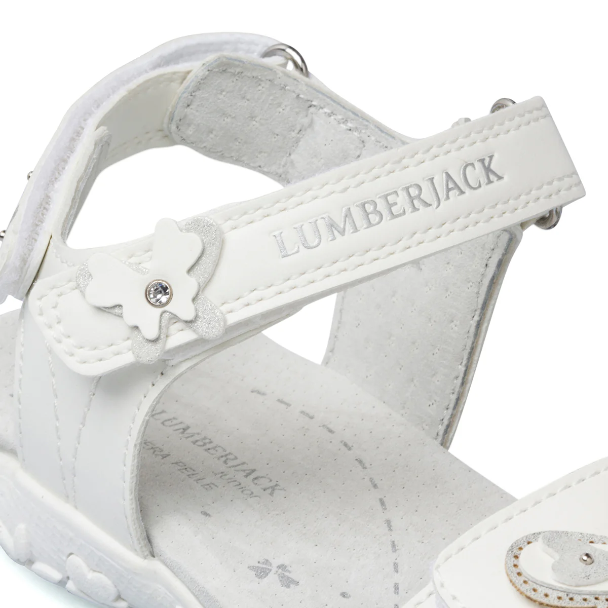 Sandali bianchi da bambina con fiorellini Lumberjack Linda - Image 6