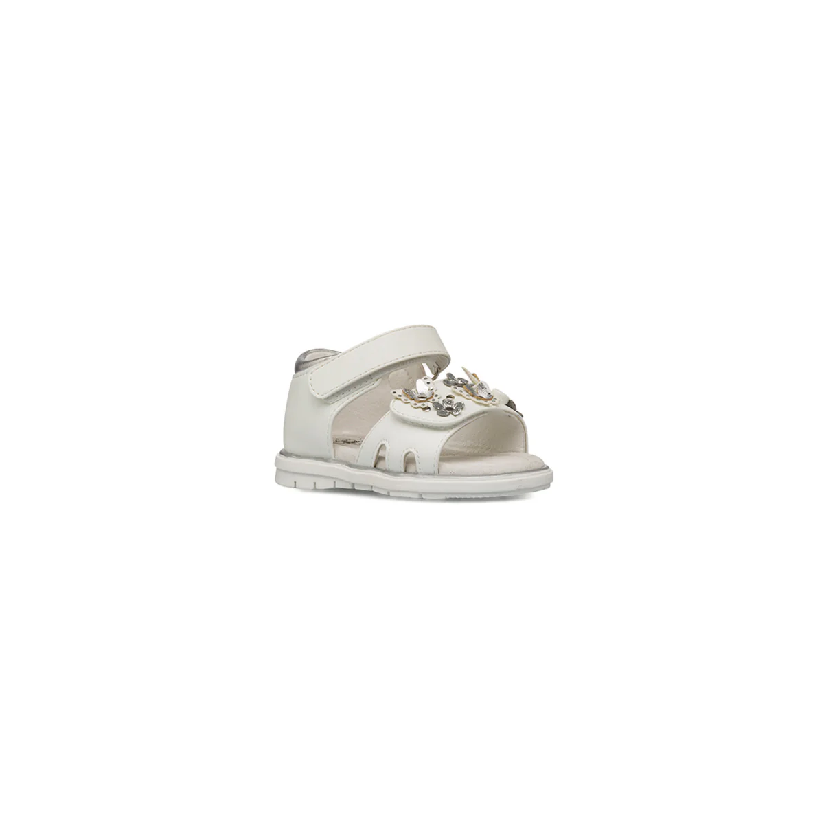 Sandali bianchi da Bambina con fiori e farfalle Le scarpe di Alice - Image 2