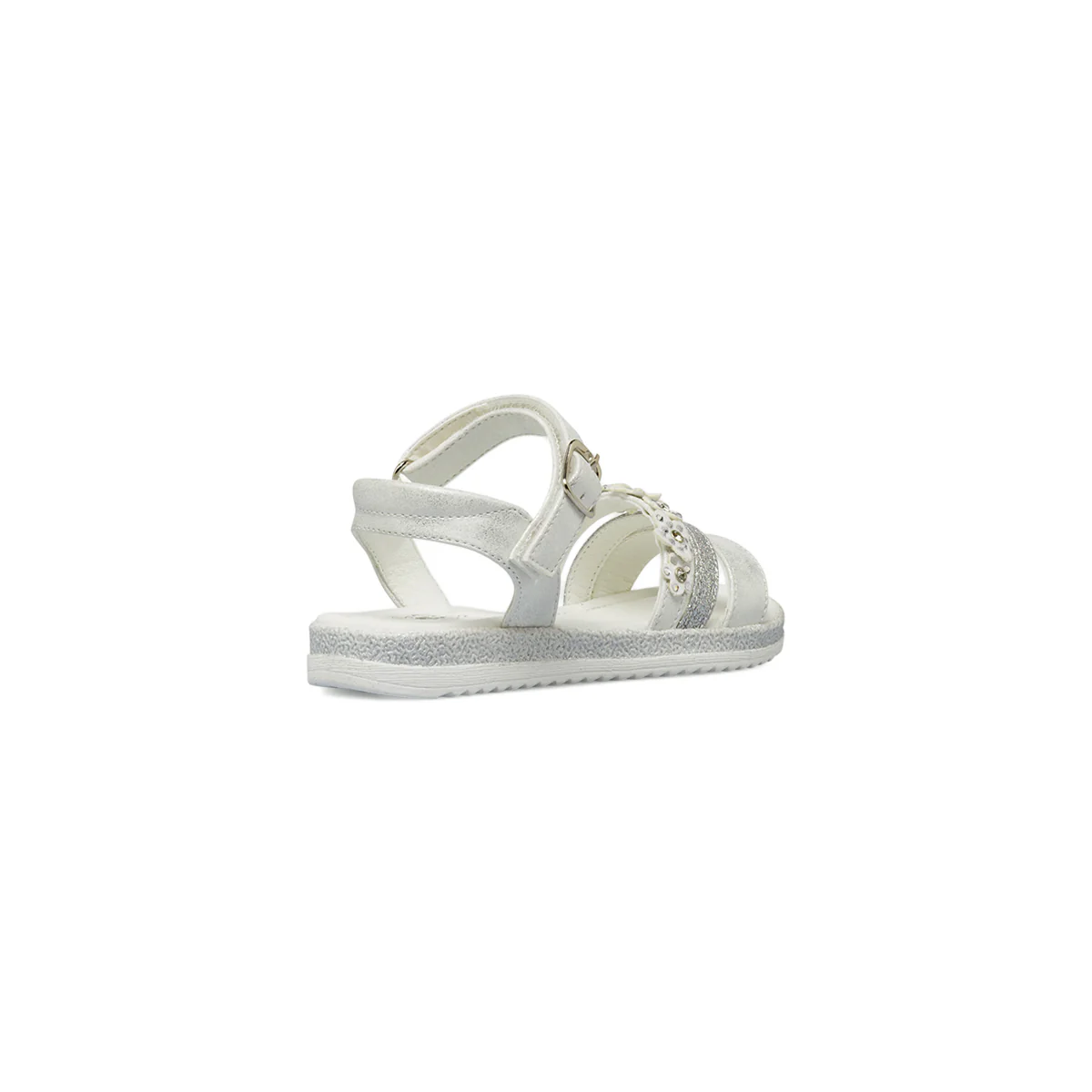 Sandali bianchi da Bambina con fiori e glitter Le scarpe di Alice - Image 3
