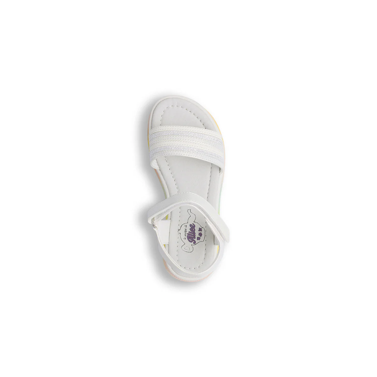Sandali bianchi da Bambina con glitter Le scarpe di Alice - Image 5
