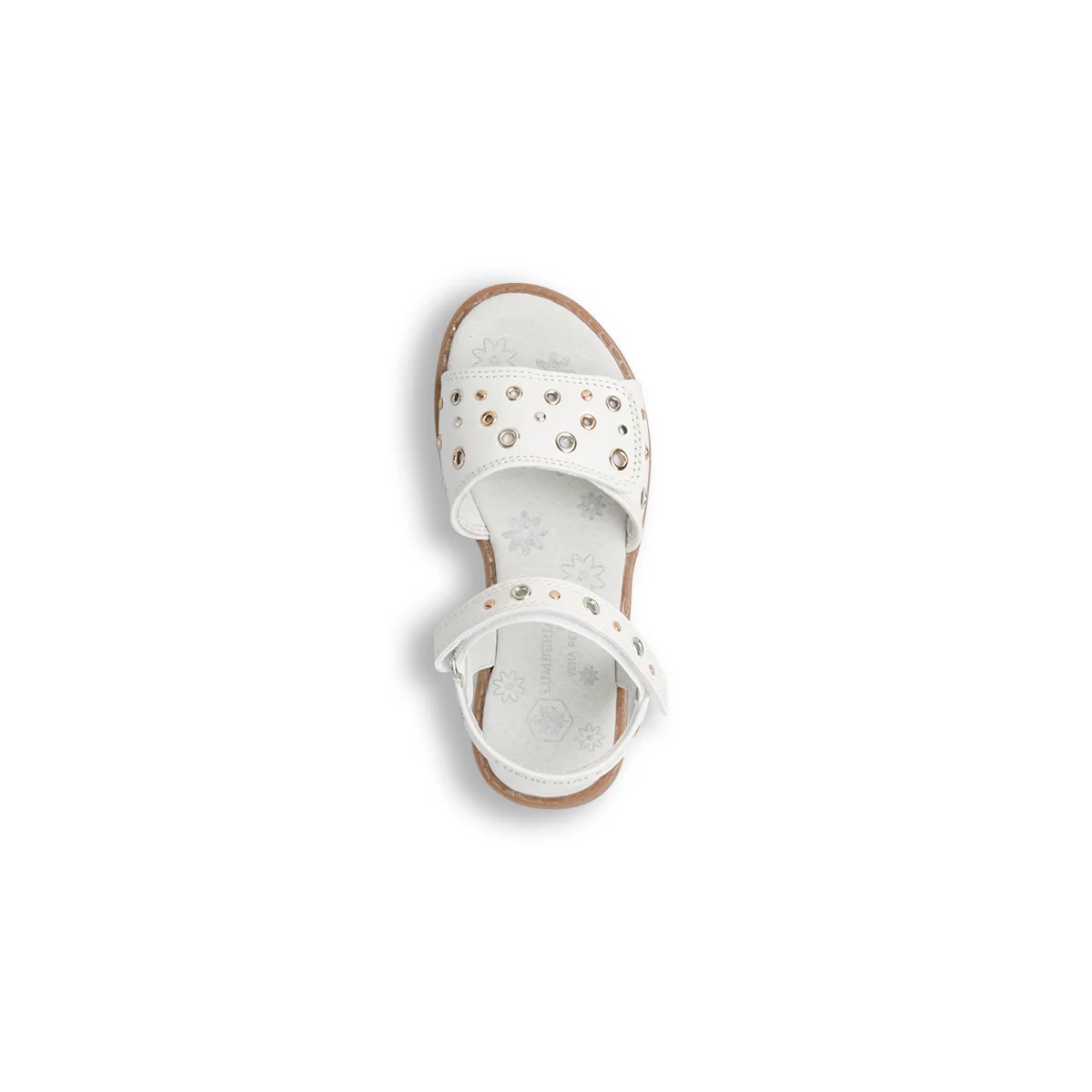 Sandali bianchi da bambina con occhielli Lumberjack Pami - Image 7