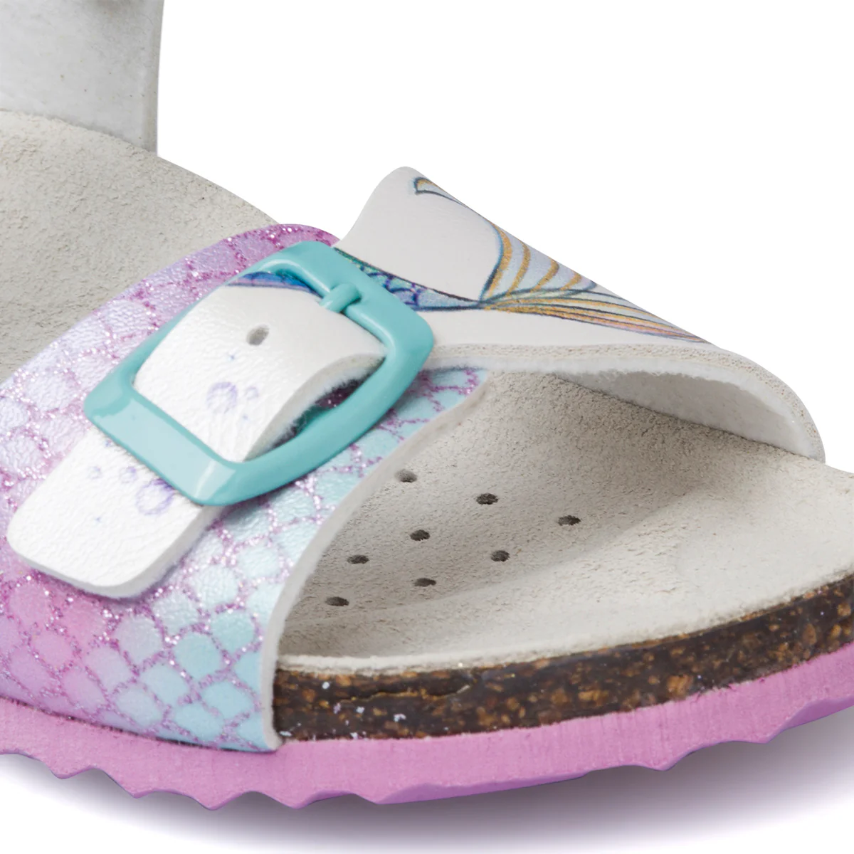 Sandali bianchi da bambina con stampa La Sirenetta Geox Adriel - Image 8