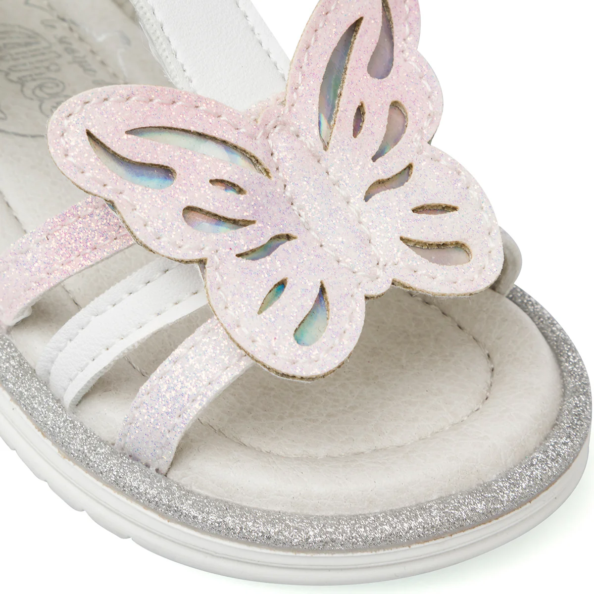 Sandali bianchi da Bambina Primi Passi con farfalla Le scarpe di Alice - Image 4