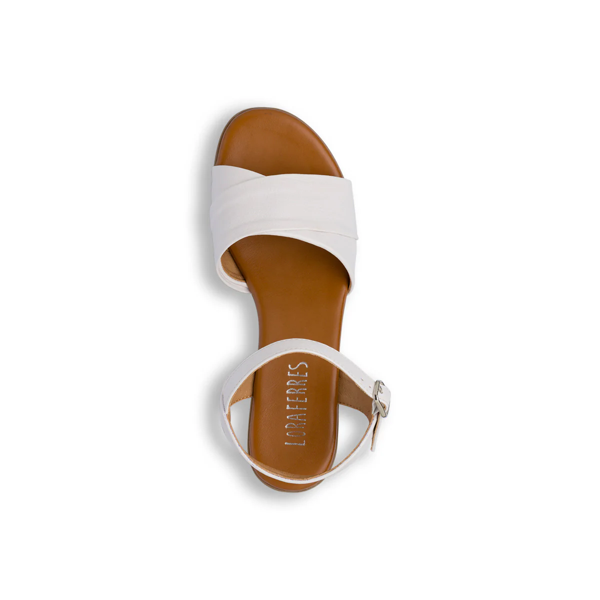 Sandali bianchi da Donna con cinturino alla caviglia e fascia intrecciata Lora Ferres - Image 6