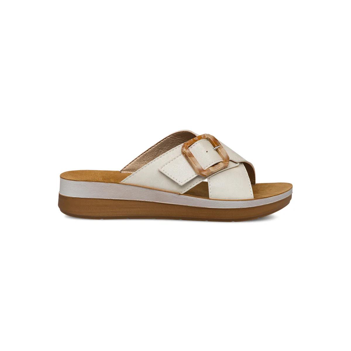 Sandali Bianchi da Donna con fibbia regolabile Inblu