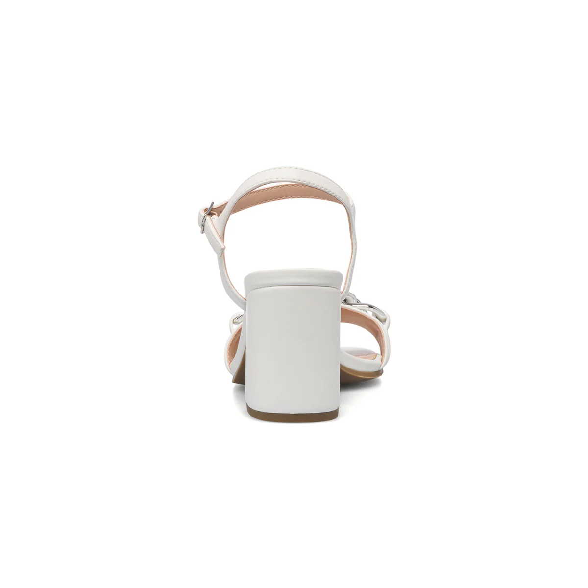 Sandali bianchi da donna con maxi-catena e tacco 7 cm Lora Ferres - Image 4