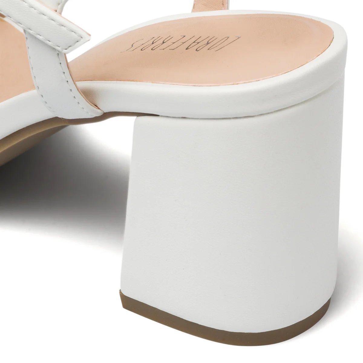 Sandali bianchi da donna con maxi-catena e tacco 7 cm Lora Ferres - Image 7