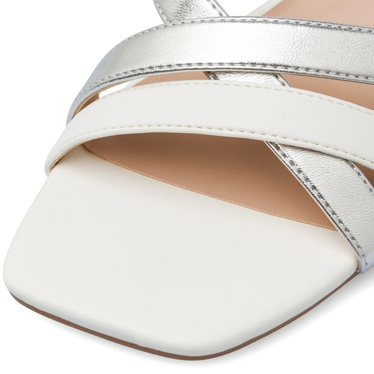 Sandali bianchi da Donna con motivo incrociato e tacco a stiletto 8,5 cm Swish Jeans - Image 5