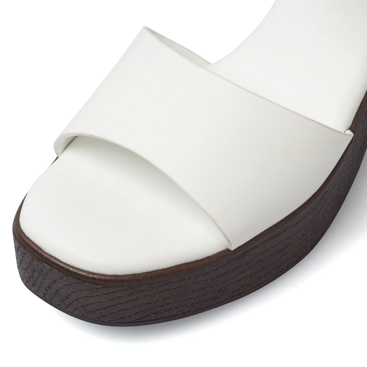 Sandali bianchi da Donna con plateau e tacco colonna 9 cm Lora Ferres - Image 5