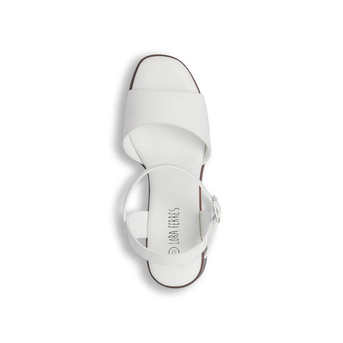 Sandali bianchi da Donna con plateau e tacco colonna 9 cm Lora Ferres - Image 6