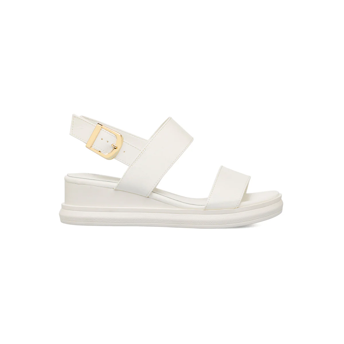 Sandali Bianchi da Donna con sottopiede in Pelle Lumberjack