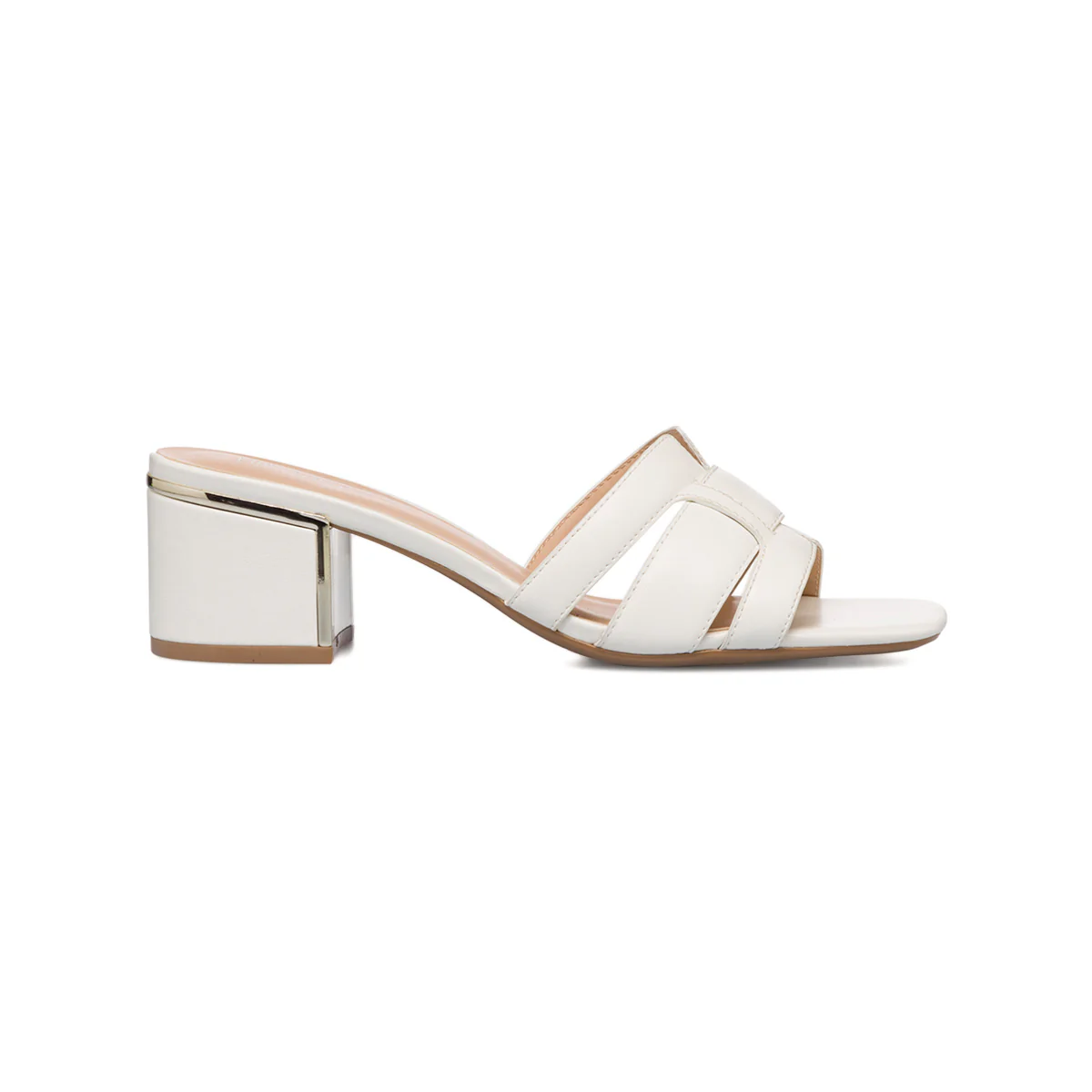 Sandali bianchi da donna con tacco a blocco 6 cm Lora Ferres - Image 4