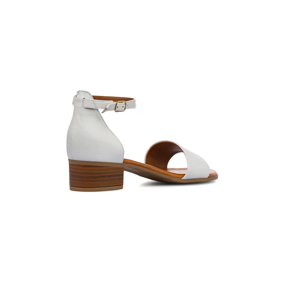 Sandali bianchi da Donna in pelle P Essentials con cinturino alla caviglia - Image 3