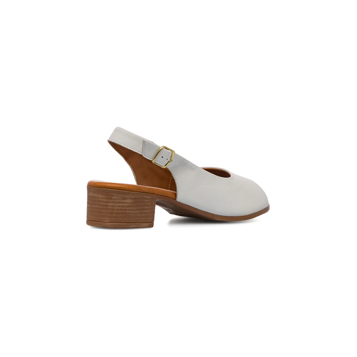 Sandali bianchi da Donna in pelle con cinturino alla caviglia P Essentials - Image 3