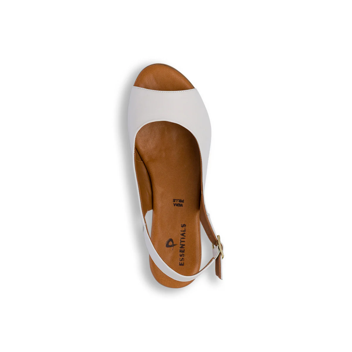 Sandali bianchi da Donna in pelle con cinturino alla caviglia P Essentials - Image 5