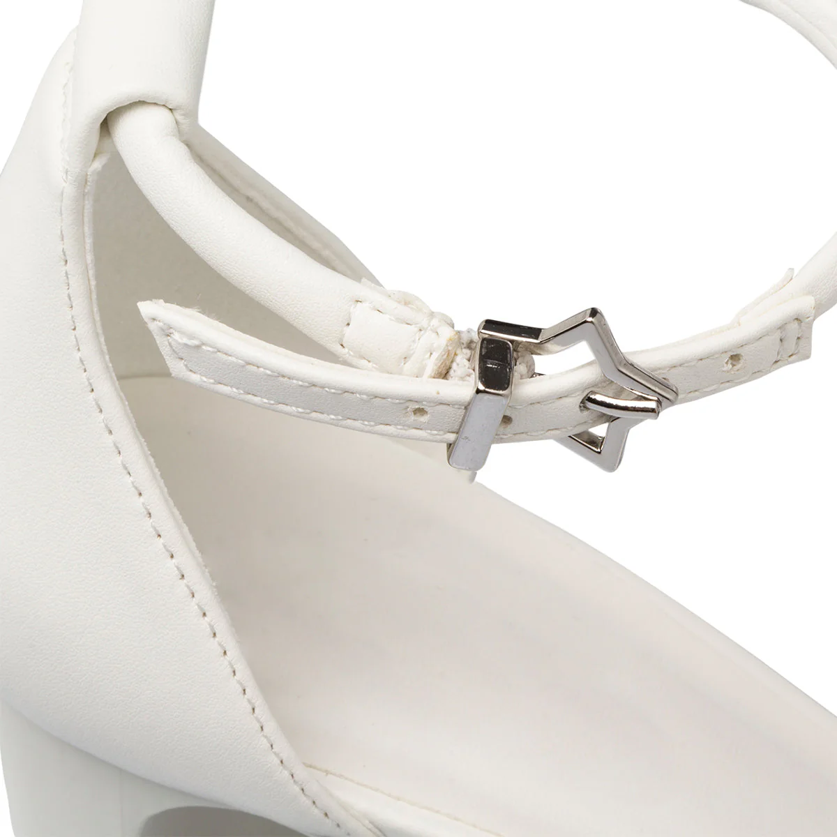 Sandali bianchi da donna in "pelle vegana" con tacco 8 cm Call It Spring Starlet - Image 6