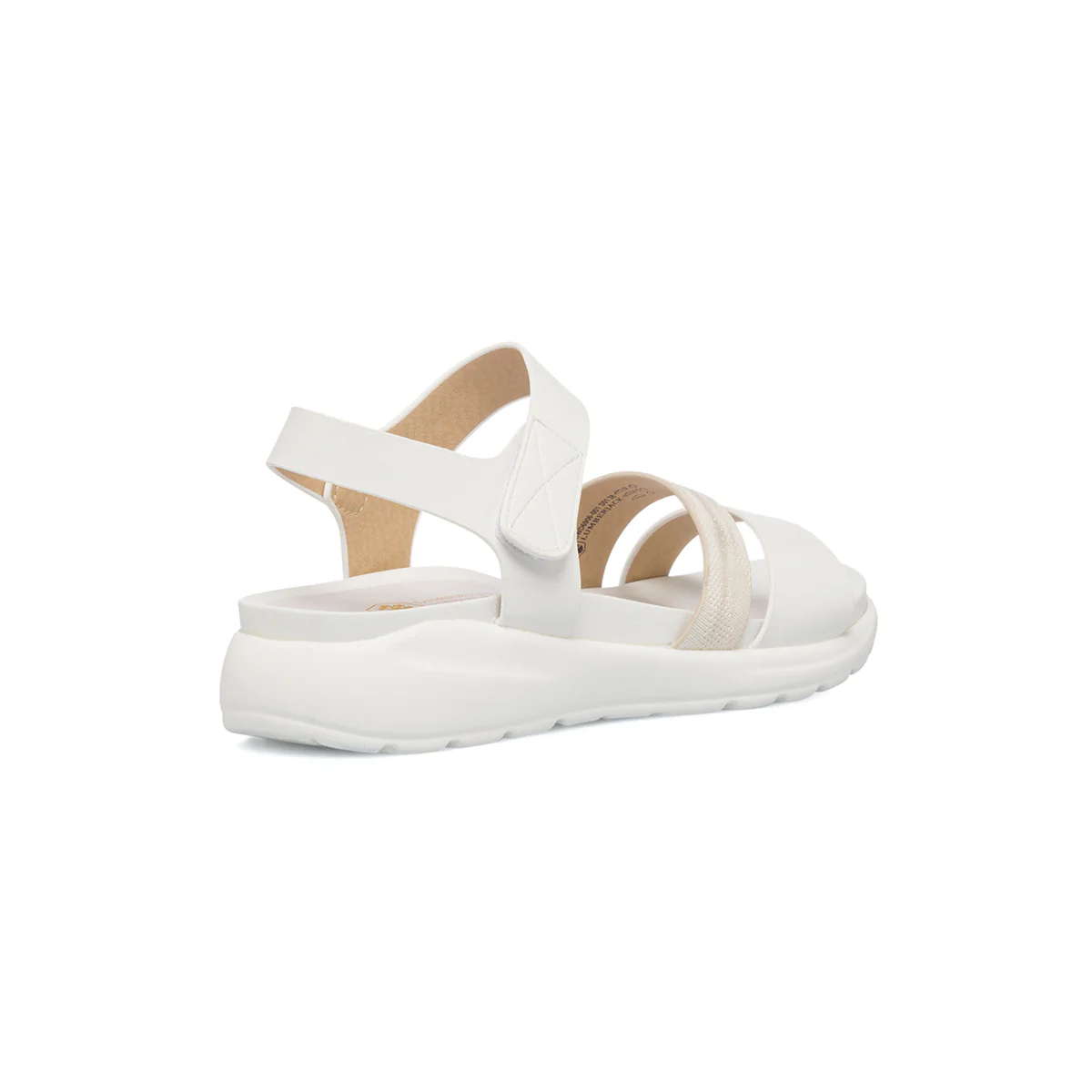 Sandali bianchi da donna sottopiede in pelle Lumberjack Alberta - Image 3