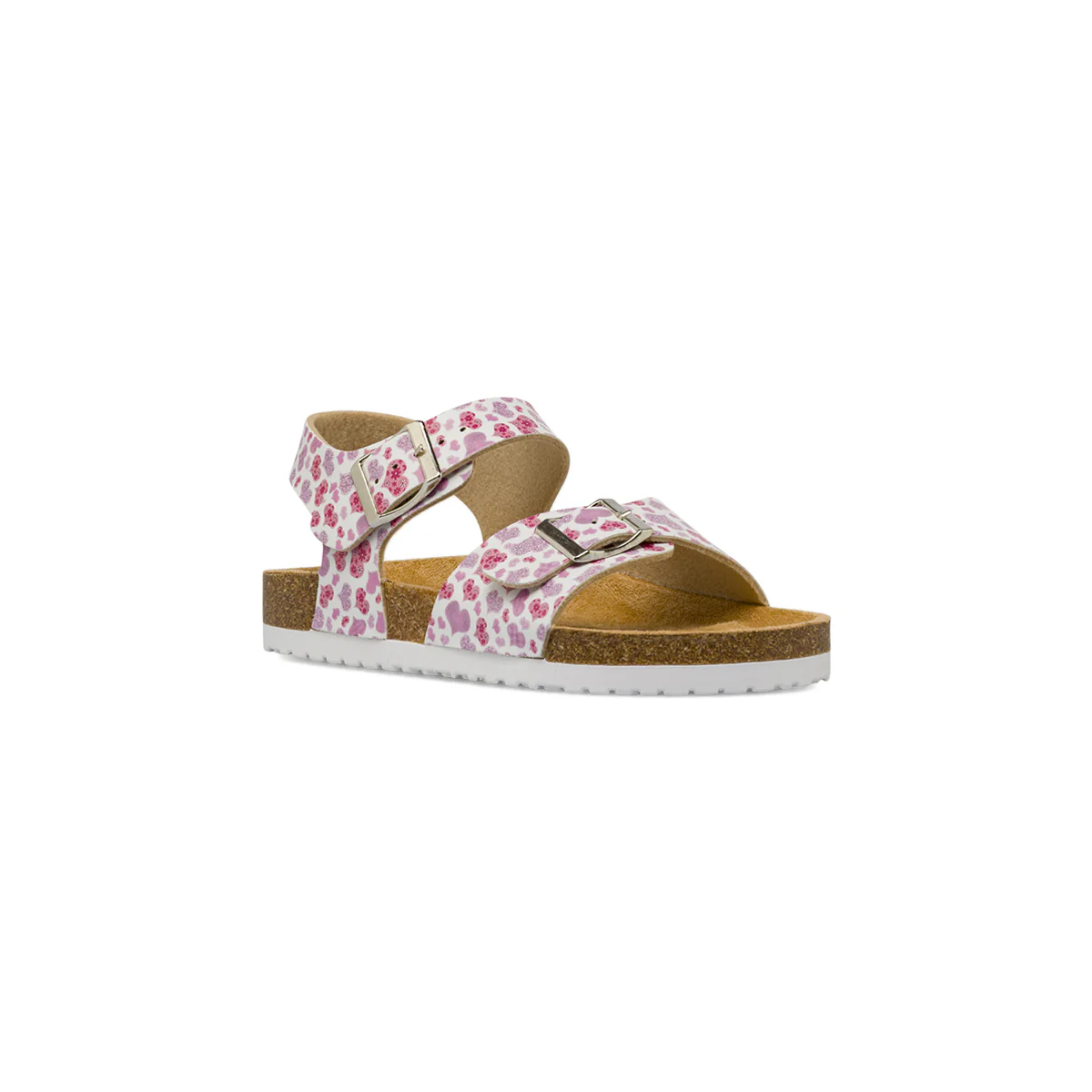 Sandali bianchi da Ragazza con stampa cuori rosa Dieci Baci - Image 2