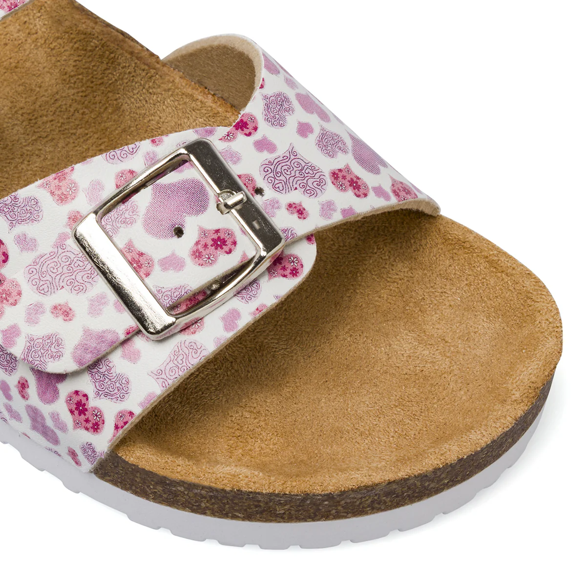 Sandali bianchi da Ragazza con stampa cuori rosa Dieci Baci - Image 4