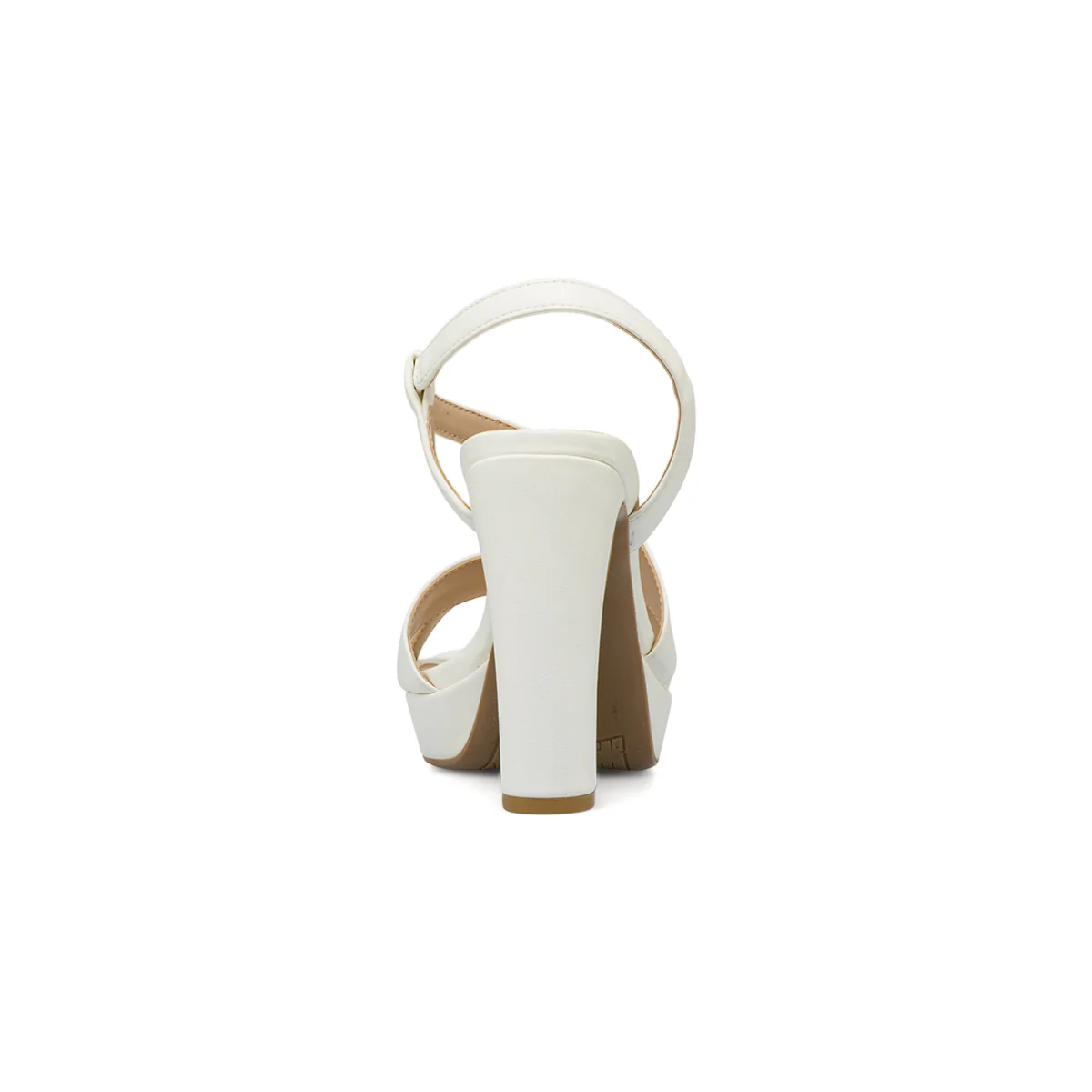 Sandali bianchi Donna con tacco a colonna 12 cm Lora Ferres - Image 4