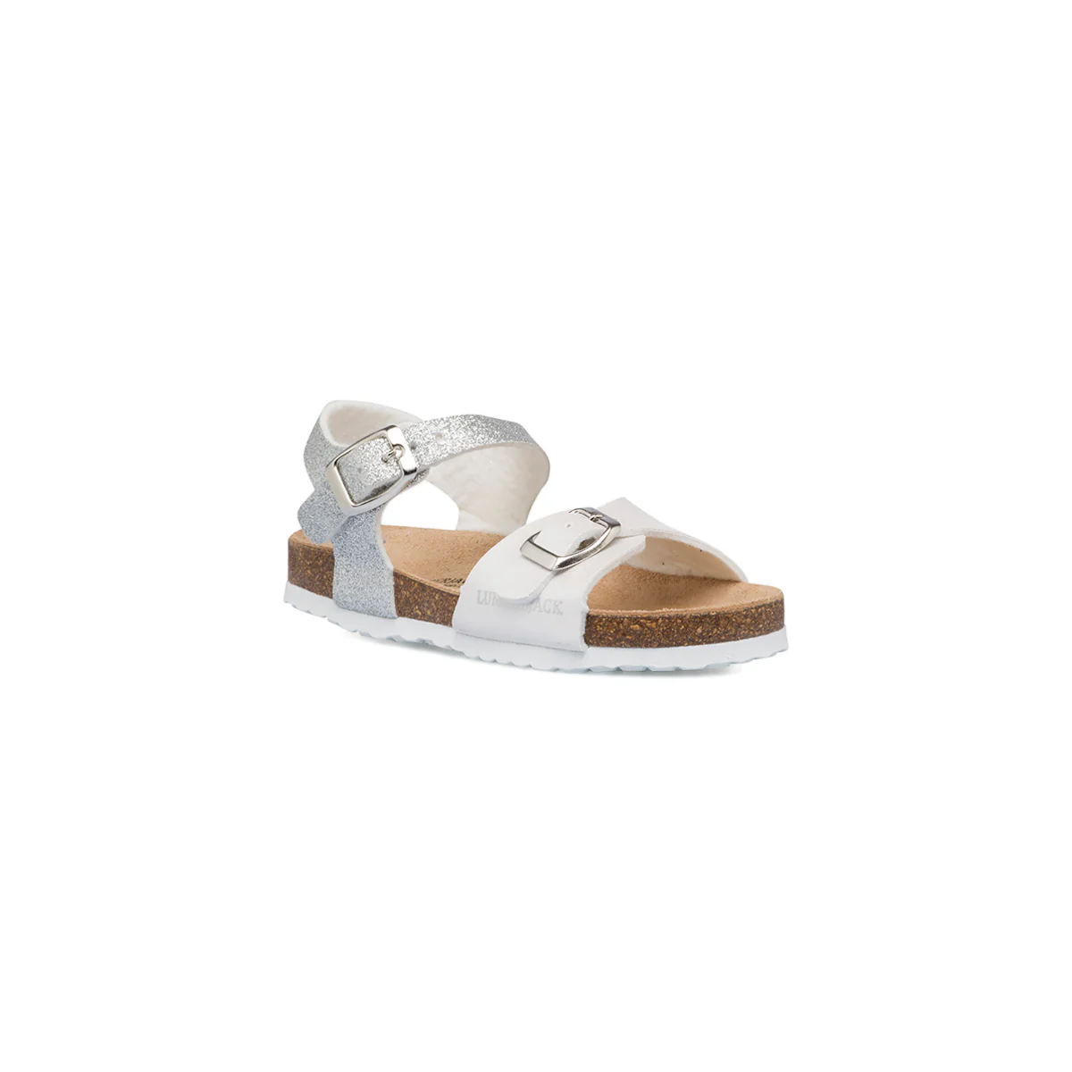 Sandali bianchi e argento da bambina con glitter Lumberjack Bling - Image 2