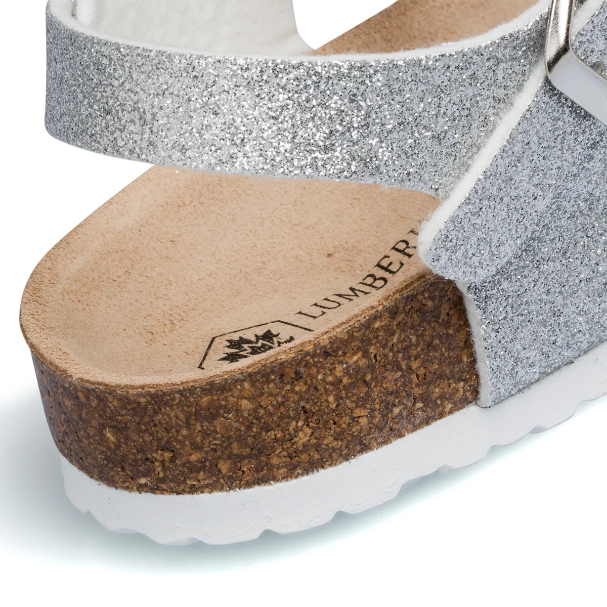 Sandali bianchi e argento da bambina con glitter Lumberjack Bling - Image 7