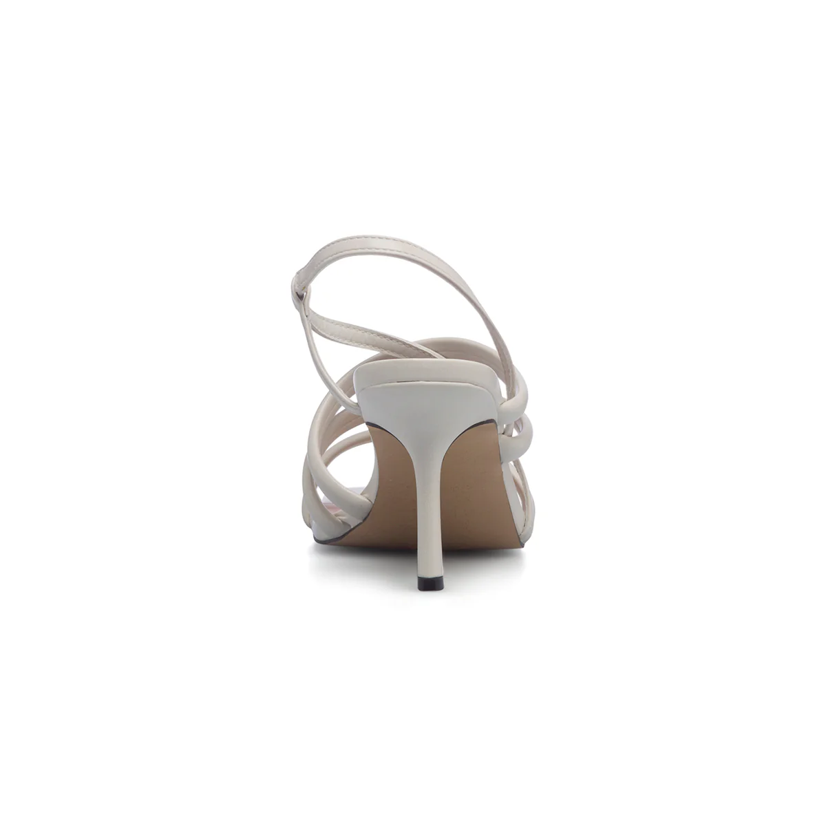 Sandali bianchi in "pelle vegana" con tacco 8 cm e punta quadrata Call It Spring Senoritaa - Image 4