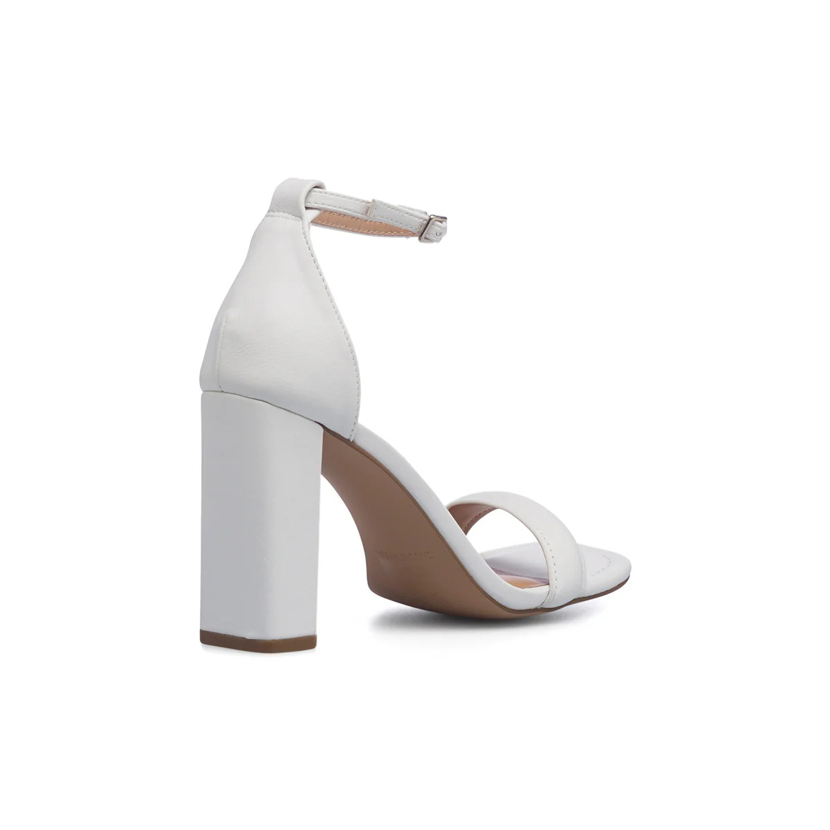 Sandali bianchi in "pelle vegana" con tacco a blocco 9 cm e punta quadrata Call It Spring Katarina - Image 3