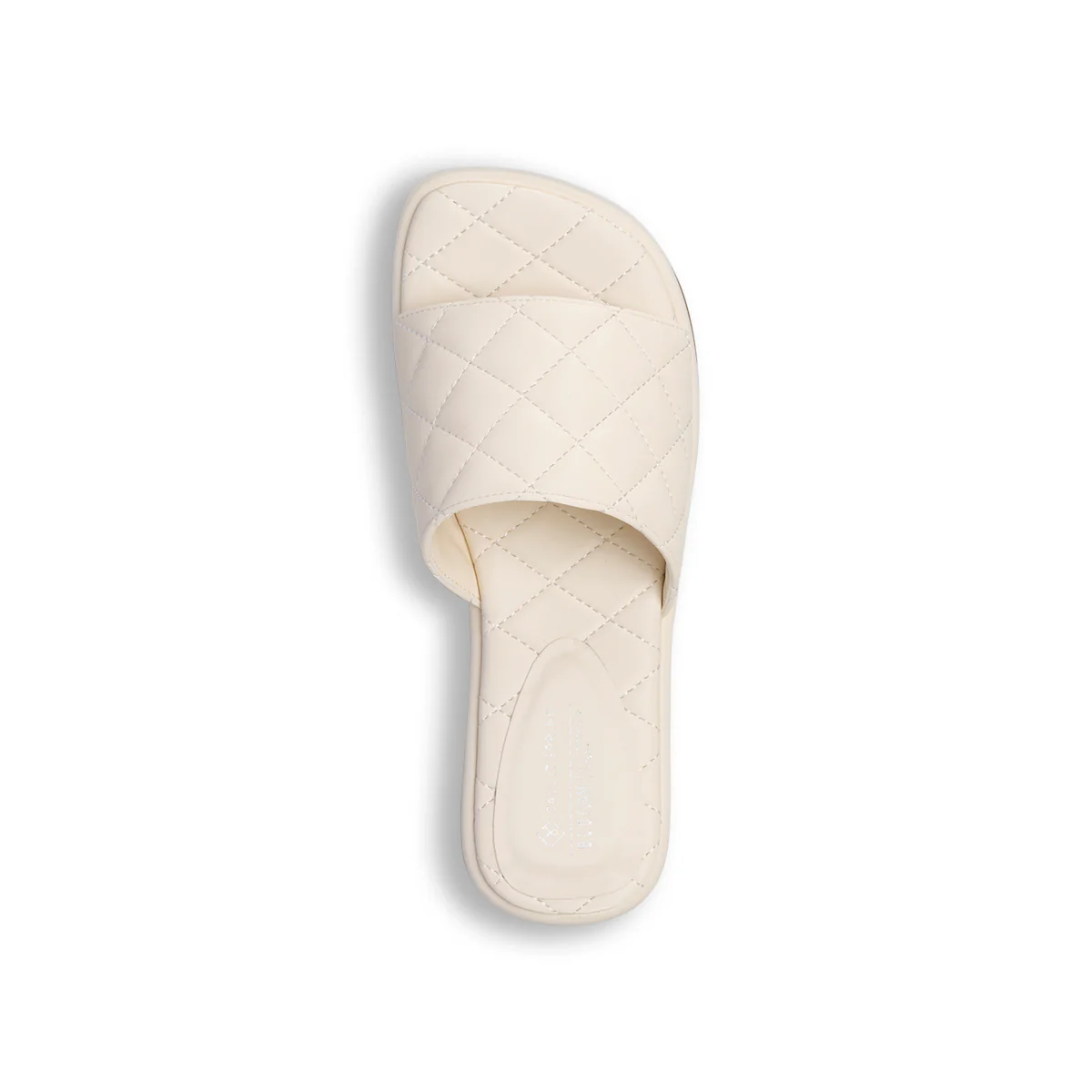 Sandali bianchi in "pelle vegana" trapuntata da donna con zeppa 4 cm Call It Spring Nalaa - Image 7