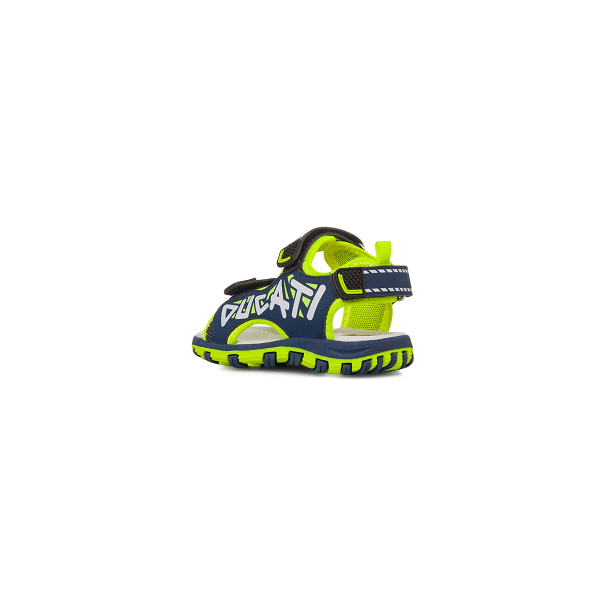 Sandali blu da Bambino con dettagli fluo e chiusura con strappo Ducati - Image 3