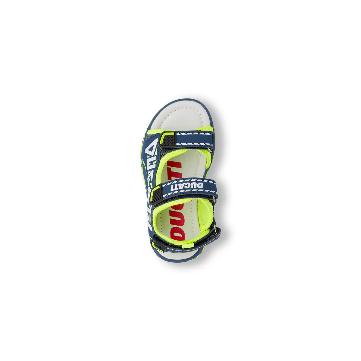 Sandali blu da Bambino con dettagli fluo e chiusura con strappo Ducati - Image 6