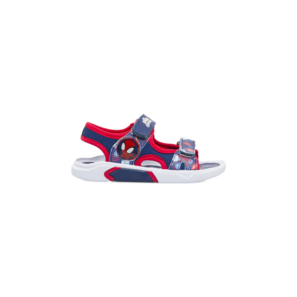 Sandali blu da Bambino con doppi strappi e grafiche Spidey Spiderman