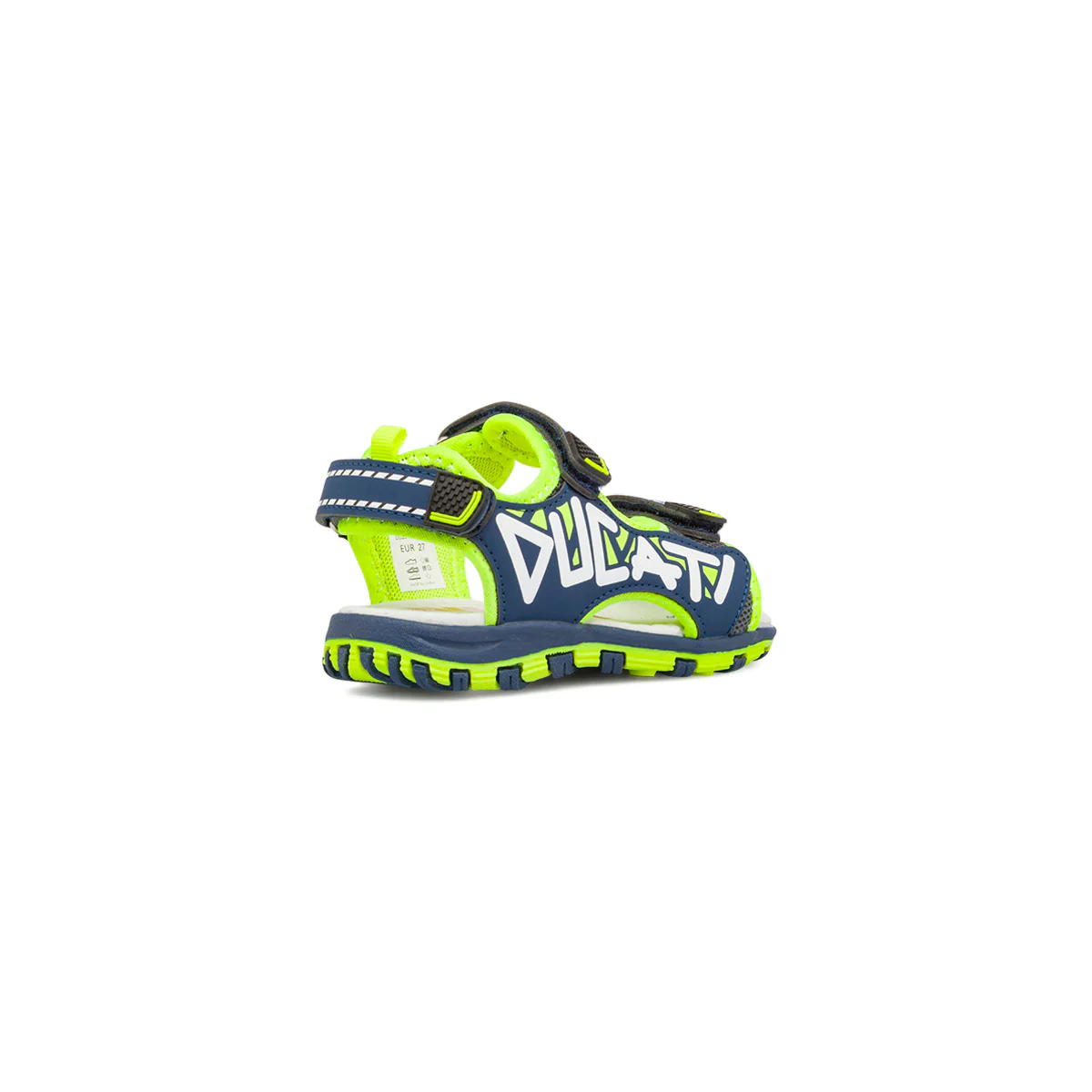 Sandali Blu da Bambino con doppio strappo e logo laterale Ducati - Image 3