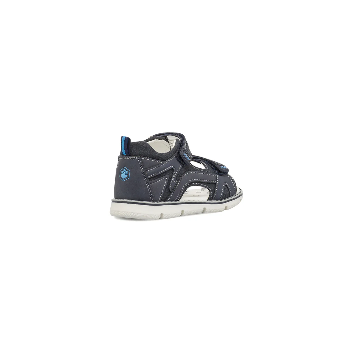 Sandali blu da Bambino con sottopiede in pelle e logo Lumberjack - Image 3