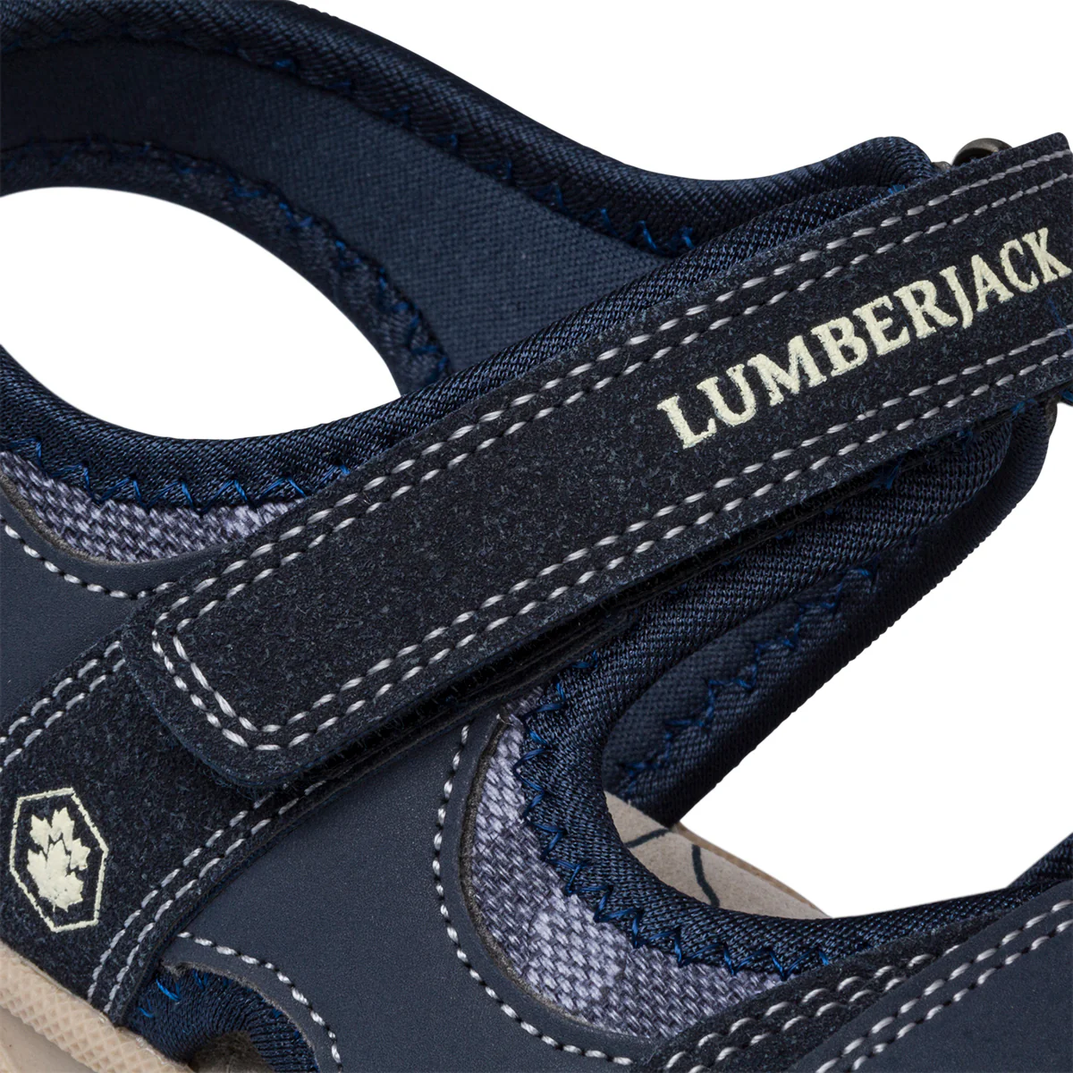 Sandali blu da bambino con sottopiede in pelle Lumberjack Levi - Image 6