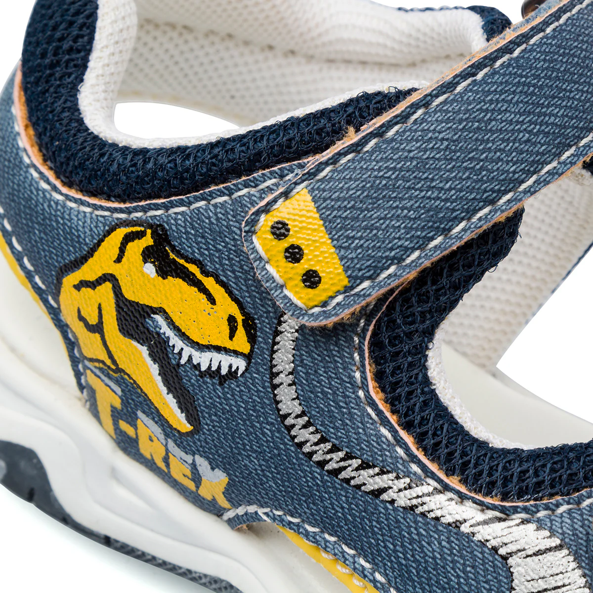 Sandali blu effetto jeans da Bambino con stampa T-Rex Chicco - Image 5